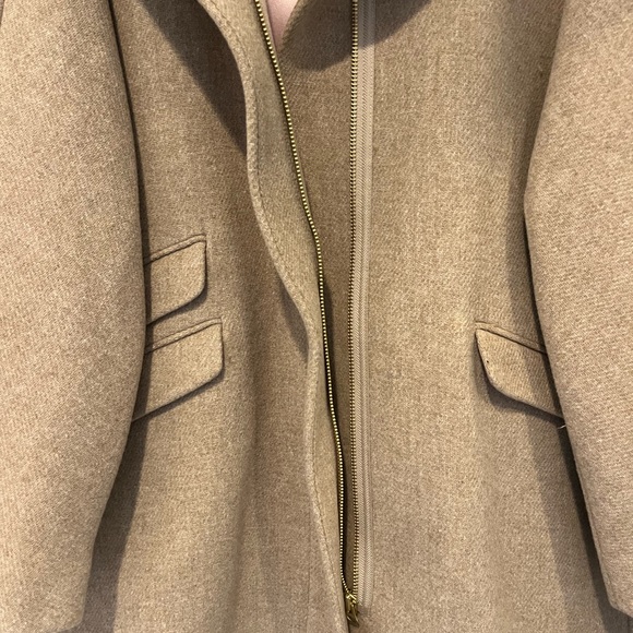 Women’s TAN wool coat NWT - size 24 - J.Crew - Picture 5 of 11